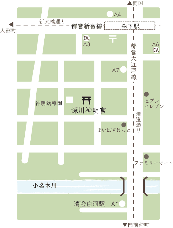 深川神明宮御案内図